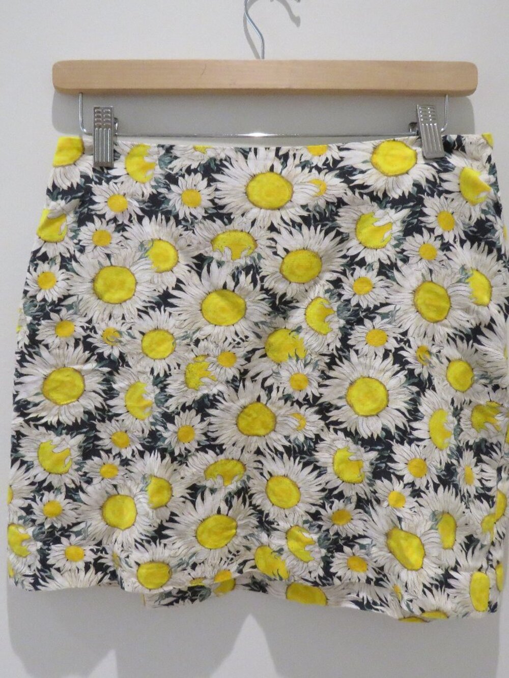 & OTHER STORIES Linen Blend Sunflower Mini Skirt US 6 Coquette Boho Summer Y2K - Picture 3 of 13